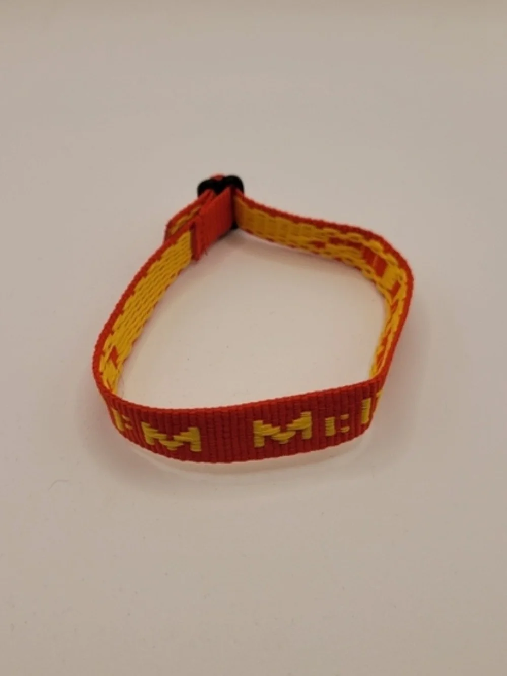 McDonald's CPFM Red and Yellow Woven Bracelet